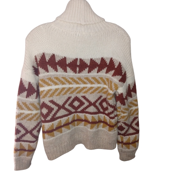 Elsamanda Wool Alpaca Blend Chunky Turtleneck Italy Small - Picture 2 of 6